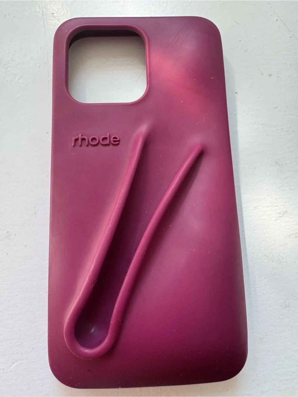RHODE Magenta Silicone Lipgloss Phone Case IPhone 15 pro max